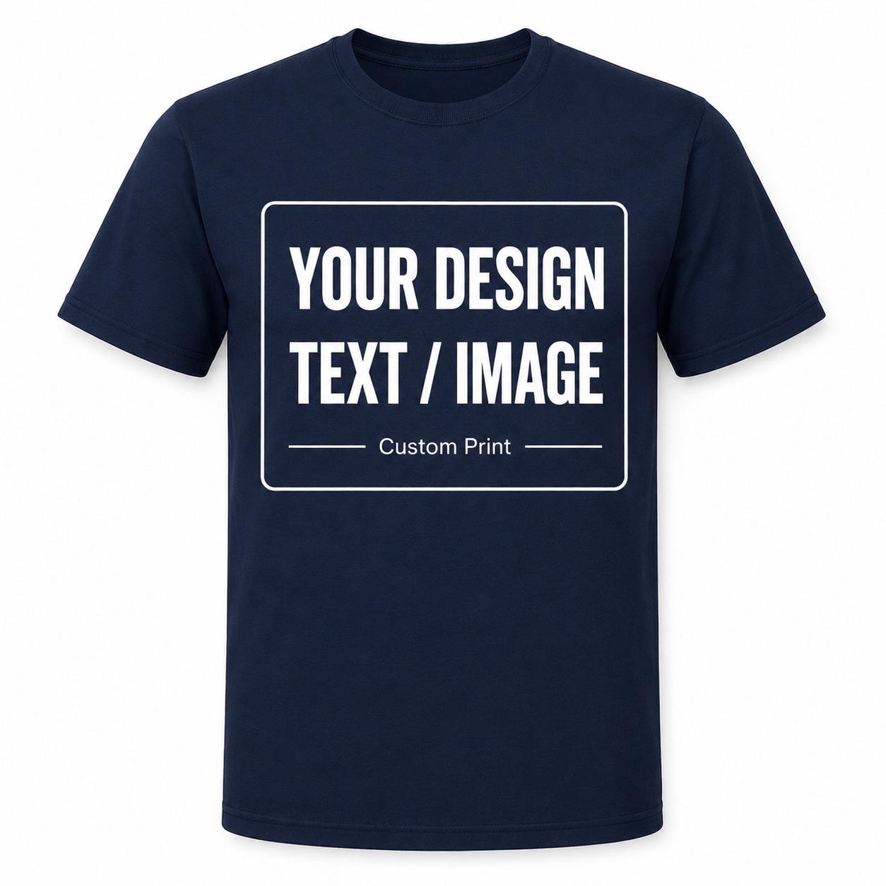 Personalised T-Shirt, Any Text Image Logo Photo, Optional Back Print - product image 4