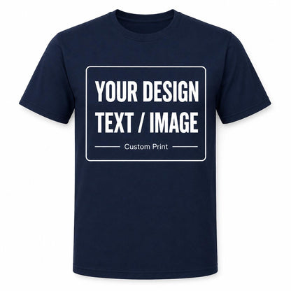 Personalised T-Shirt, Any Text Image Logo Photo, Optional Back Print - product image 4