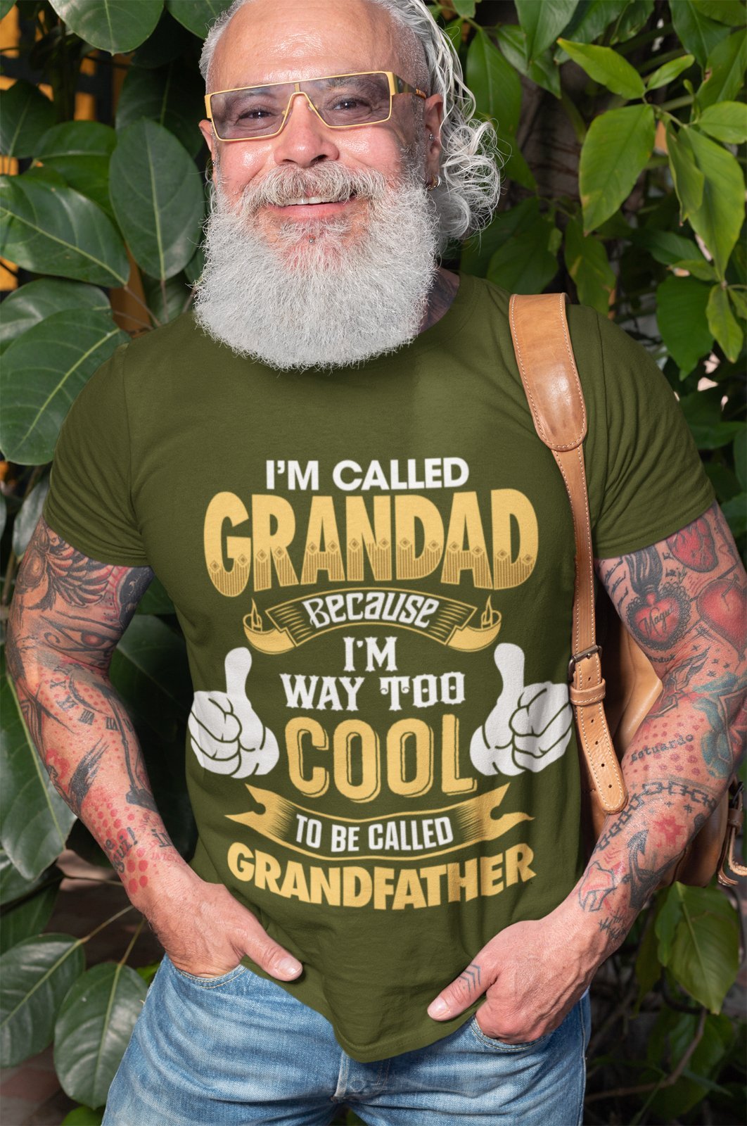 Im Called GRANDAD Because Im Way Too Cool To Be Called Grandfather Funny T-Shirt T-Shirt Gift