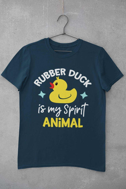 Kids'' Funny T-Shirt Rubber Duck Is My Spirit Animal Immature Childish Novelty Slogan T-Shirt