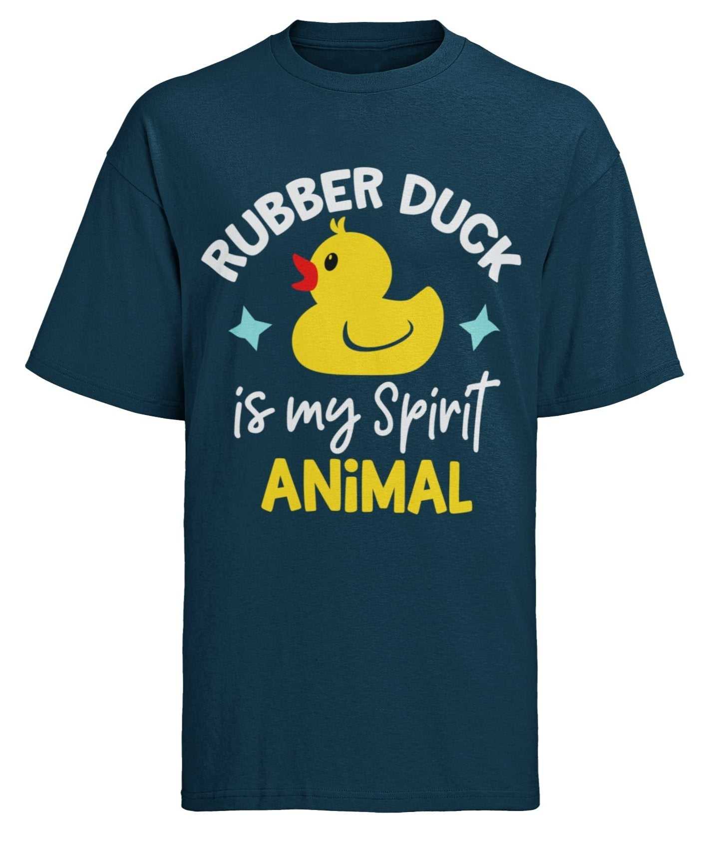 Kids'' Funny T-Shirt Rubber Duck Is My Spirit Animal Immature Childish Novelty Slogan T-Shirt
