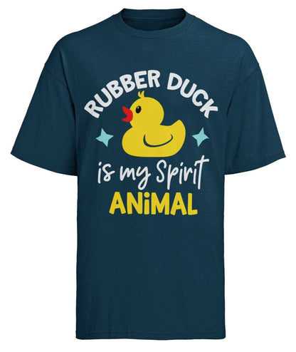 Kids'' Funny T-Shirt Rubber Duck Is My Spirit Animal Immature Childish Novelty Slogan T-Shirt