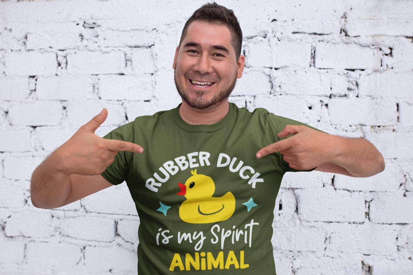 Kids'' Funny T-Shirt Rubber Duck Is My Spirit Animal Immature Childish Novelty Slogan T-Shirt