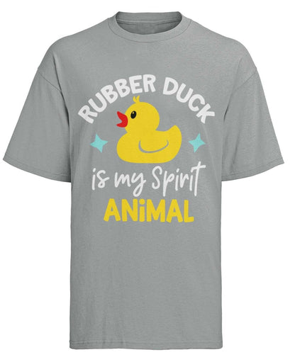 Kids'' Funny T-Shirt Rubber Duck Is My Spirit Animal Immature Childish Novelty Slogan T-Shirt