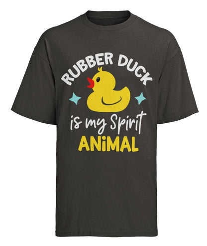 Kids'' Funny T-Shirt Rubber Duck Is My Spirit Animal Immature Childish Novelty Slogan T-Shirt