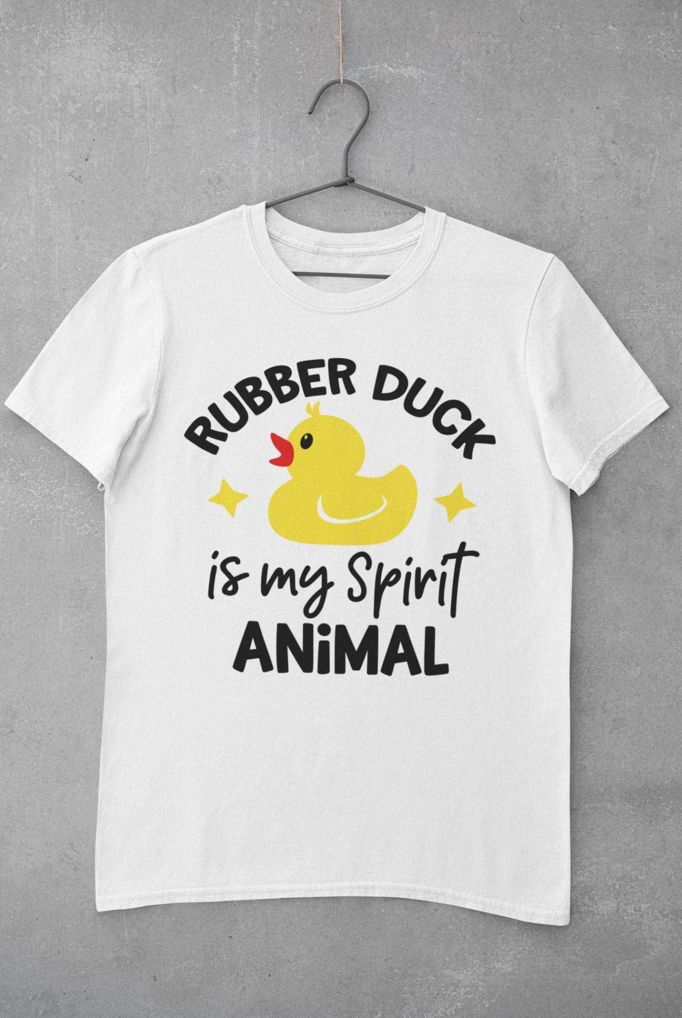 Kids'' Funny T-Shirt Rubber Duck Is My Spirit Animal Immature Childish Novelty Slogan T-Shirt