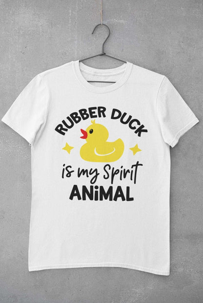 Kids'' Funny T-Shirt Rubber Duck Is My Spirit Animal Immature Childish Novelty Slogan T-Shirt