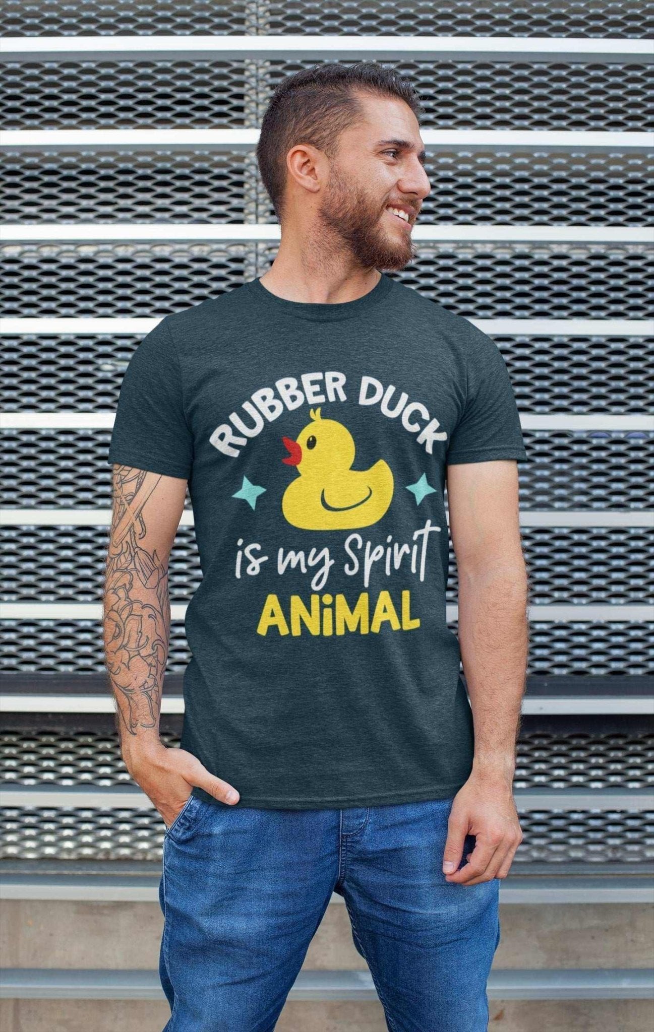 Kids'' Funny T-Shirt Rubber Duck Is My Spirit Animal Immature Childish Novelty Slogan T-Shirt