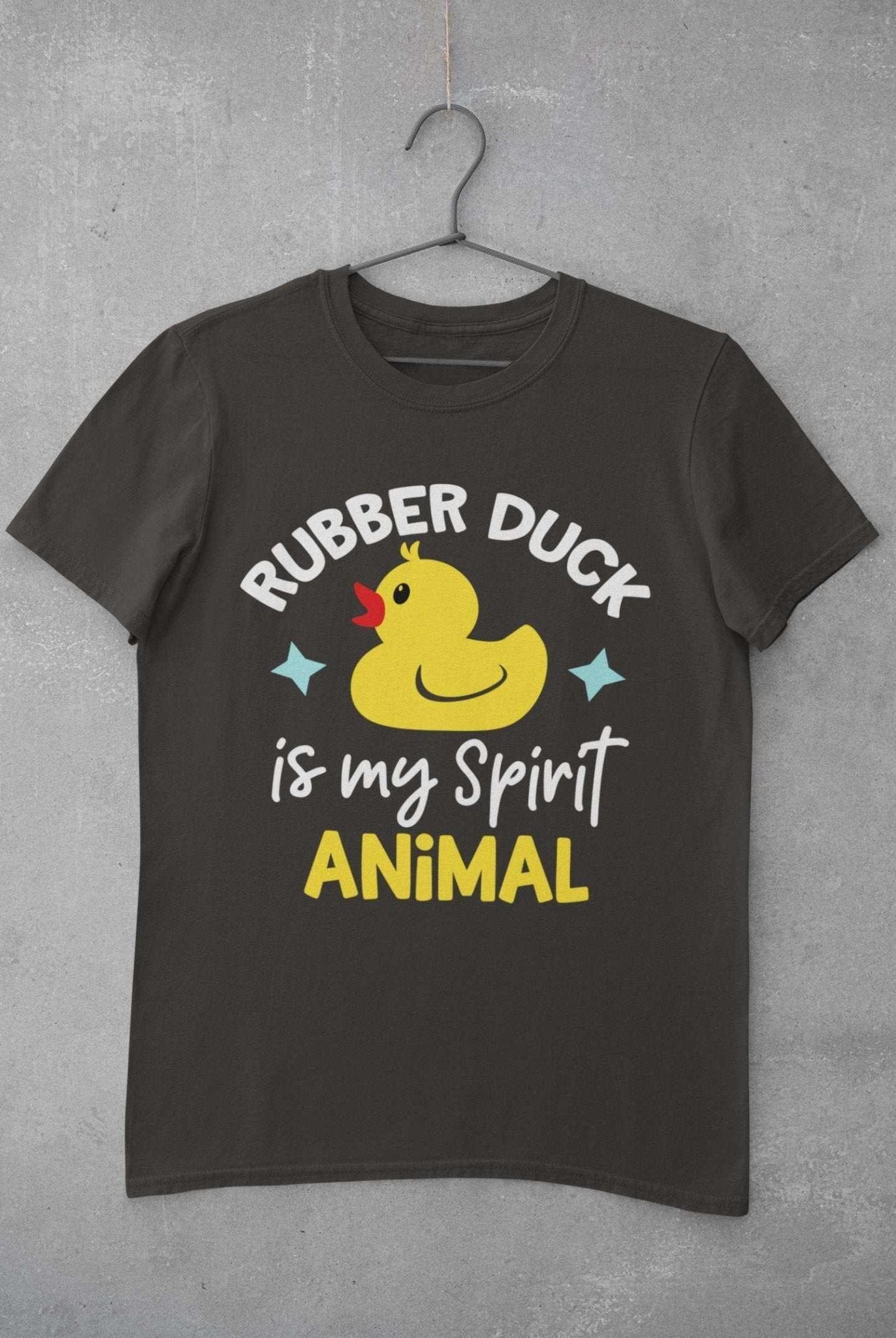 Kids'' Funny T-Shirt Rubber Duck Is My Spirit Animal Immature Childish Novelty Slogan T-Shirt