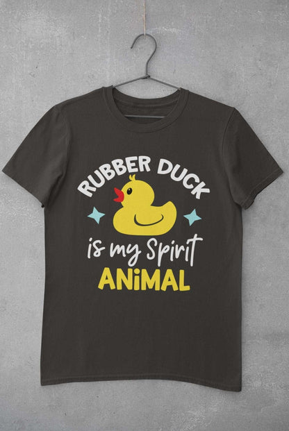 Kids'' Funny T-Shirt Rubber Duck Is My Spirit Animal Immature Childish Novelty Slogan T-Shirt