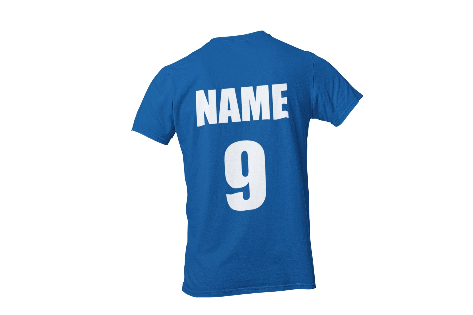 Back Euro Scottish FanKIDS PERSONALISED SCOTLAND T-Shirt With Name & Number On Back Euro Sco