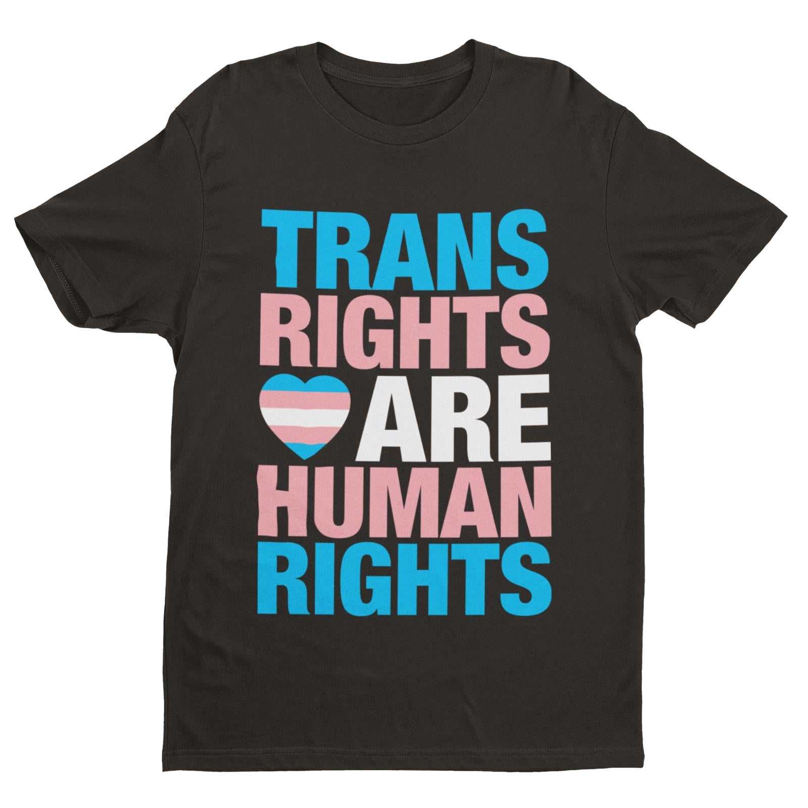 LGBTQIA+ T-Shirt TRANS RIGHTS ARE HUMAN RIGHTS Pride T-Shirt Gift Woke Inclusive T-Shirt