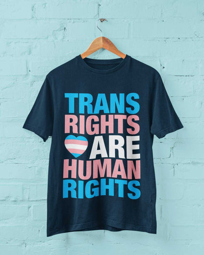 LGBTQIA+ T-Shirt TRANS RIGHTS ARE HUMAN RIGHTS Pride T-Shirt Gift Woke Inclusive T-Shirt