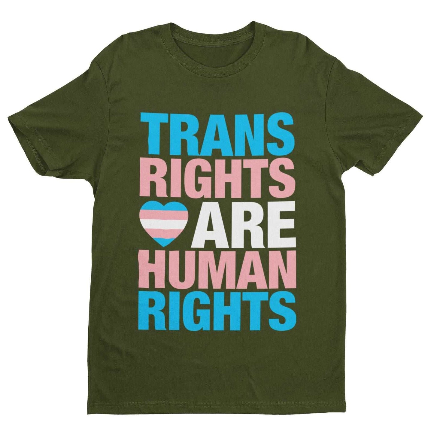 LGBTQIA+ T-Shirt TRANS RIGHTS ARE HUMAN RIGHTS Pride T-Shirt Gift Woke Inclusive T-Shirt