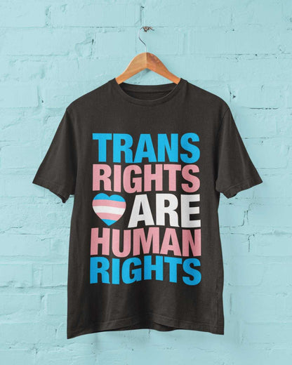 LGBTQIA+ T-Shirt TRANS RIGHTS ARE HUMAN RIGHTS Pride T-Shirt Gift Woke Inclusive T-Shirt