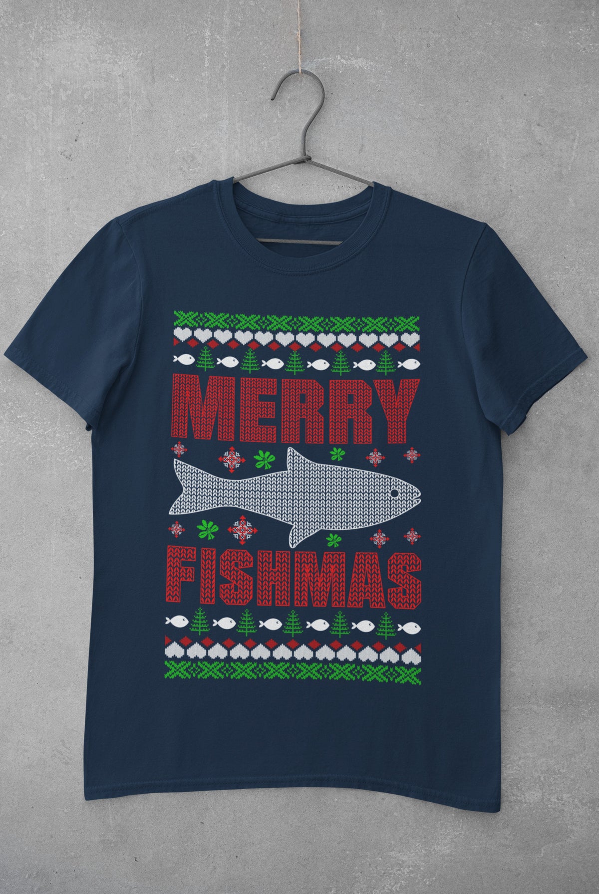 Merry Fishmas Christmas Fishing T-Shirt