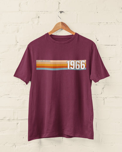 Established 1966 T-Shirt, 60th Birthday 2026 Retro Stripe Gift