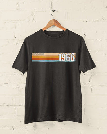 Established 1966 T-Shirt, 60th Birthday 2026 Retro Stripe Gift