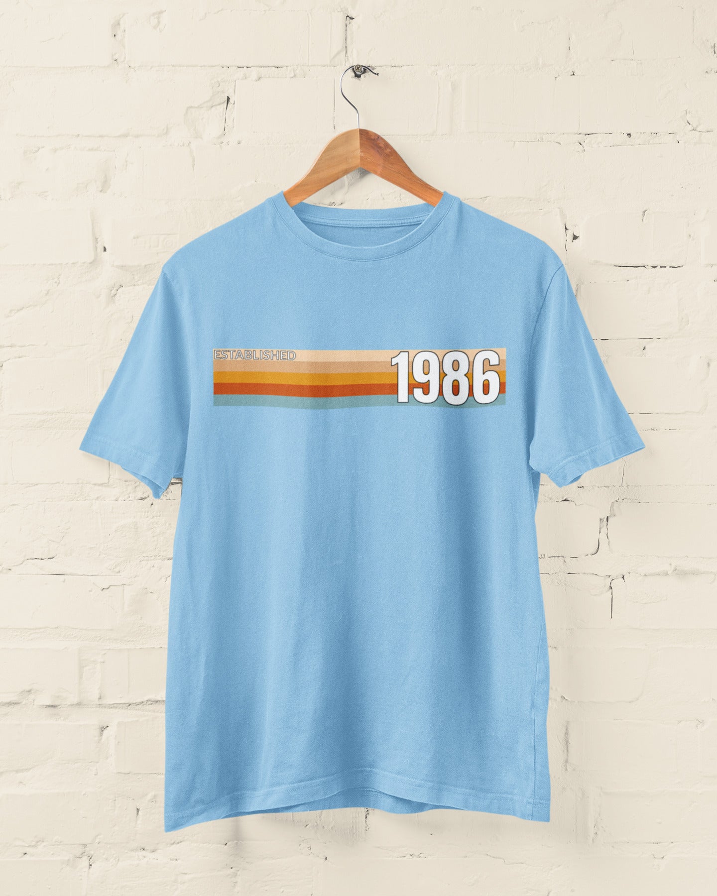 Established 1986 T-Shirt, 40th Birthday 2026 Retro Stripe Gift