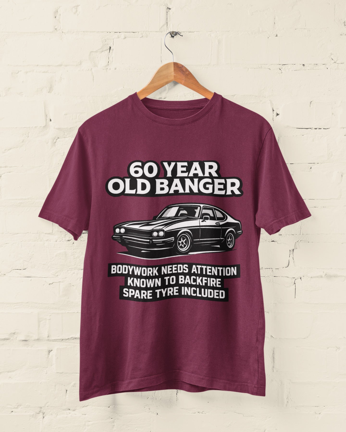 60 Year Old Banger Classic Car T-Shirt
