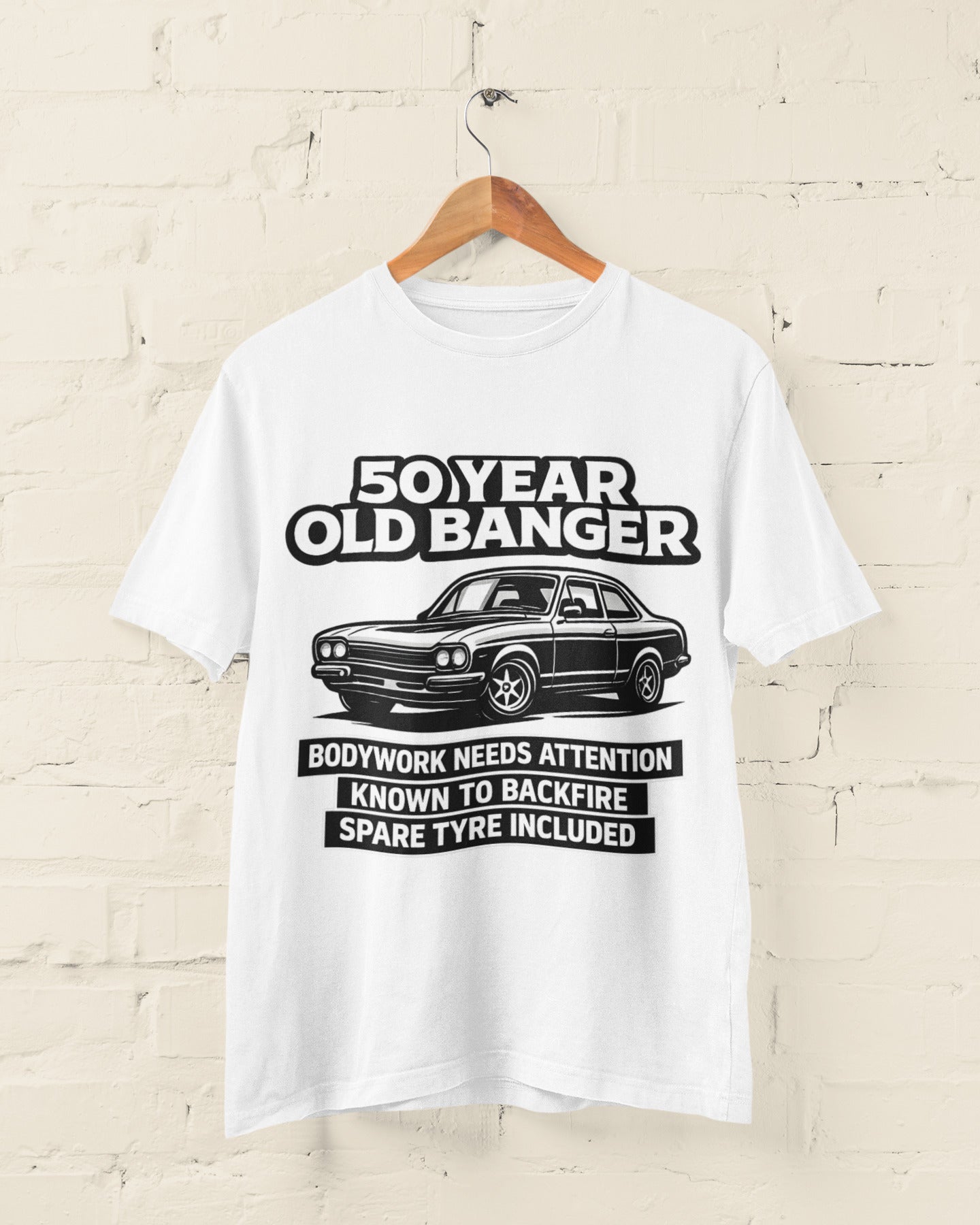 50 Year Old Banger Classic Car T-Shirt