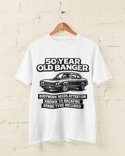 50 Year Old Banger Classic Car T-Shirt