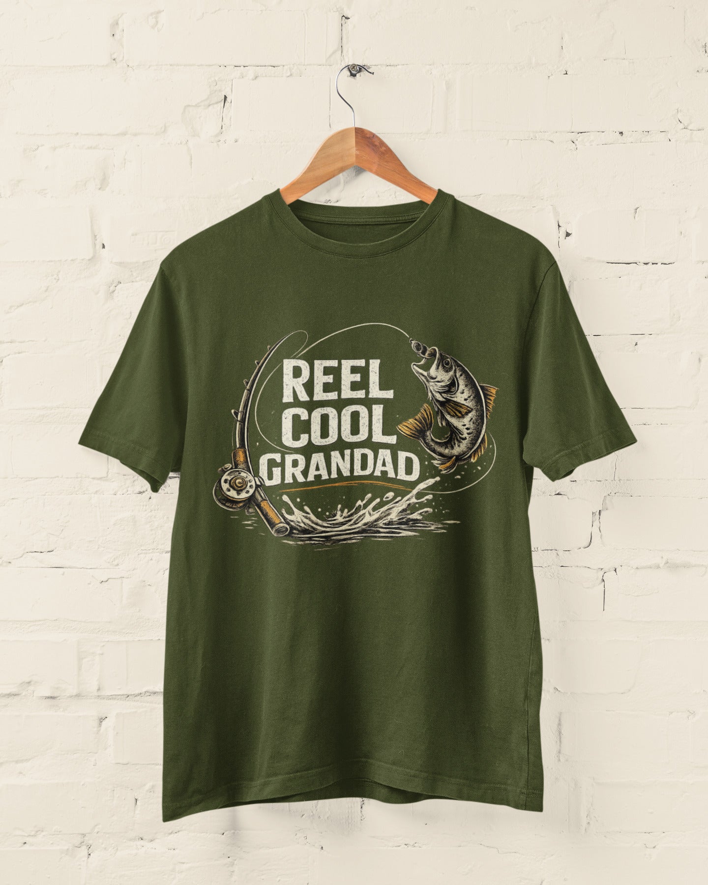 Reel Cool Grandad Fishing T-Shirt