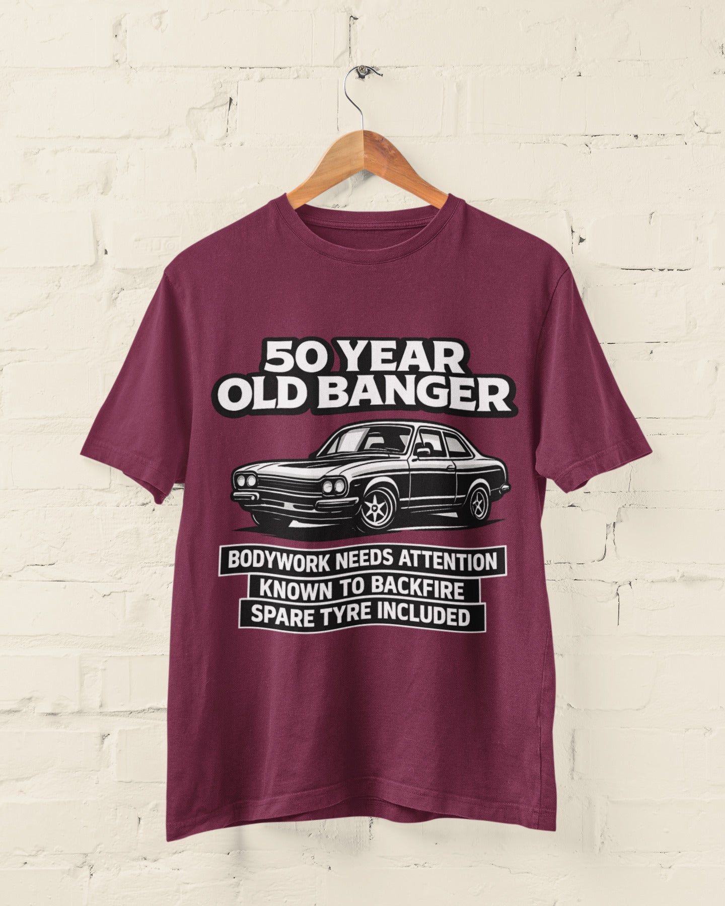 50 Year Old Banger Classic Car T-Shirt
