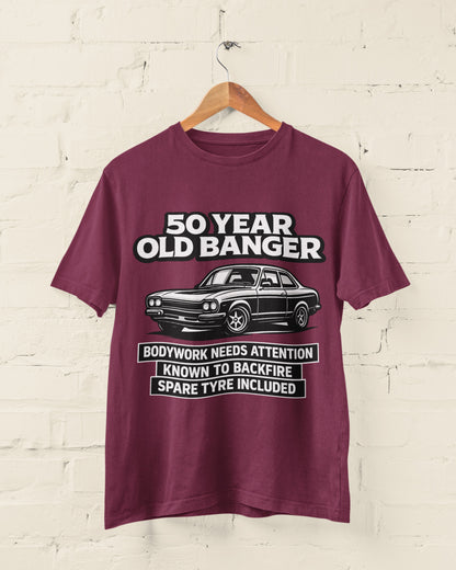 50 Year Old Banger Classic Car T-Shirt