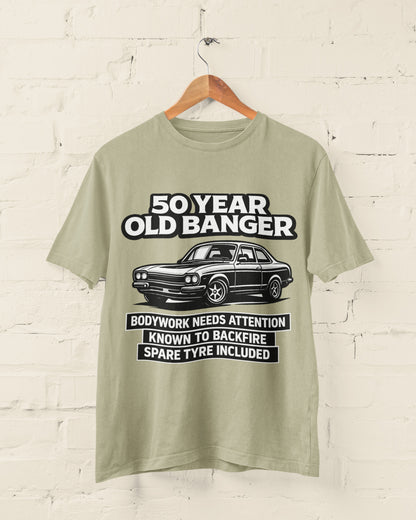 50 Year Old Banger Classic Car T-Shirt