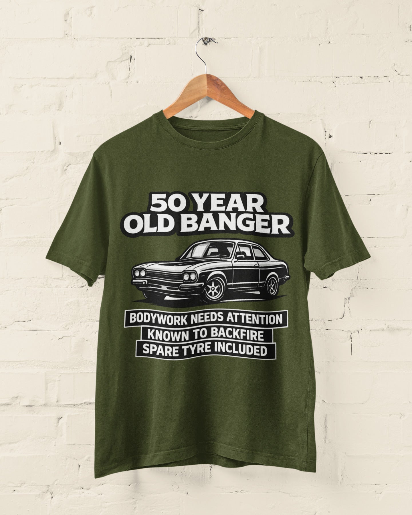 50 Year Old Banger Classic Car T-Shirt