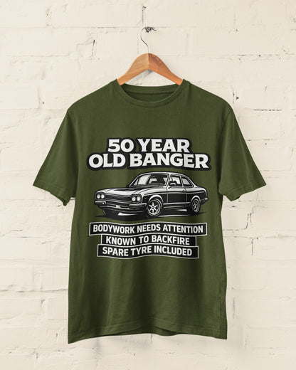 50 Year Old Banger Classic Car T-Shirt