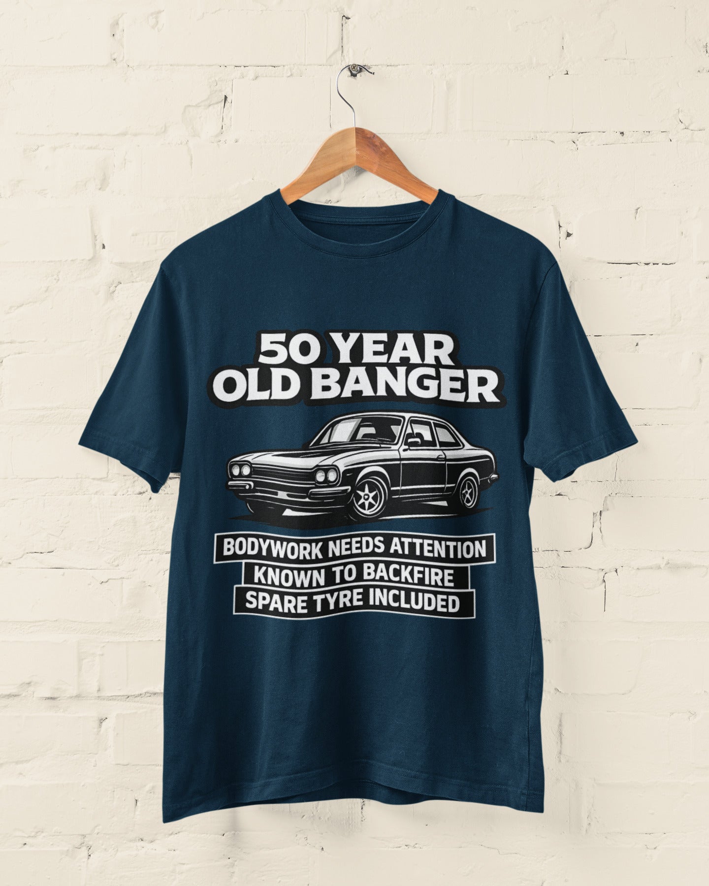 50 Year Old Banger Classic Car T-Shirt