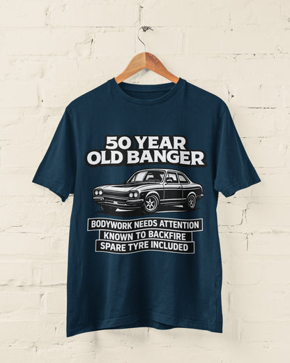 50 Year Old Banger Classic Car T-Shirt