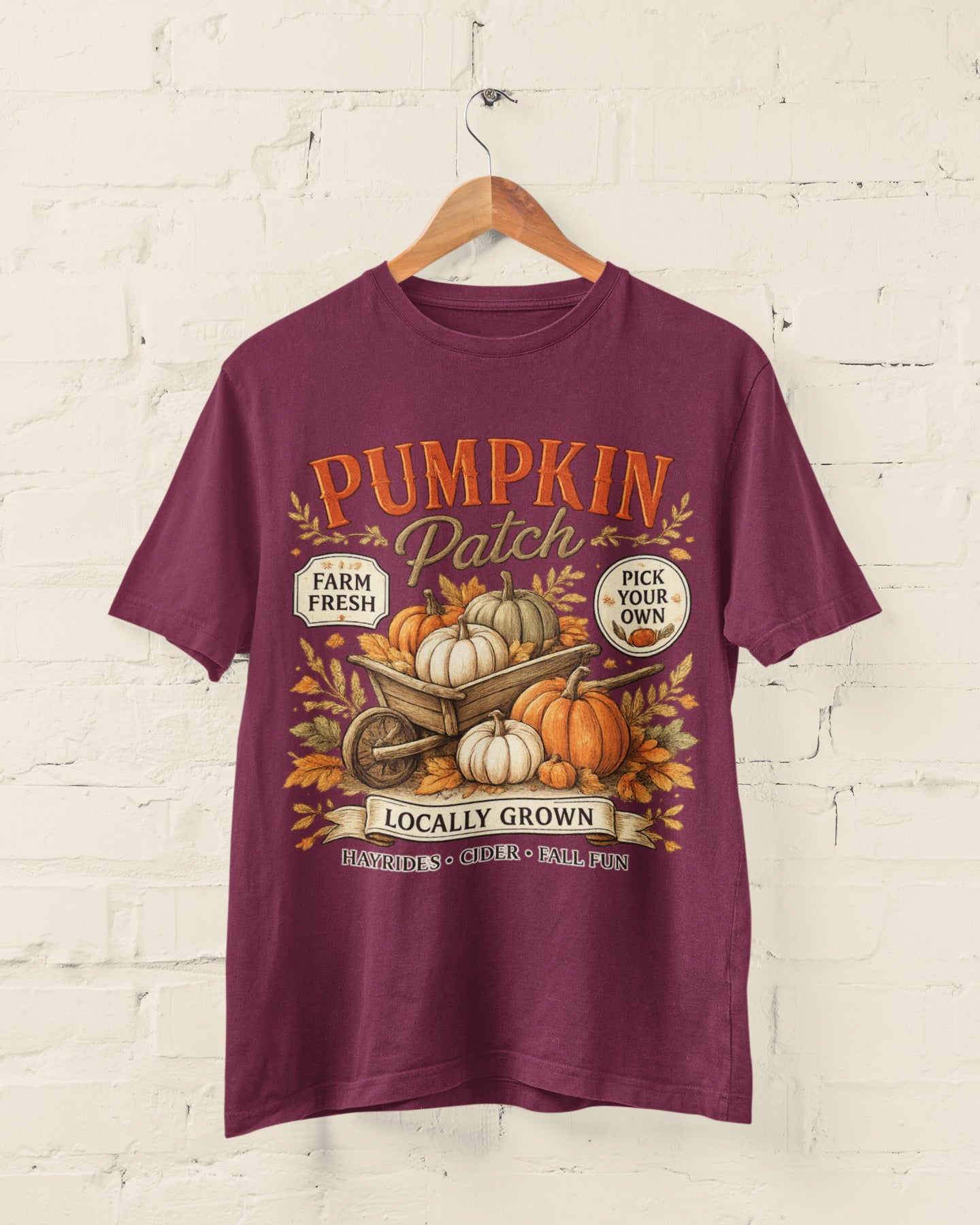 Pumpkin Patch Halloween T-Shirt – Farm Fresh Harvest Tee
