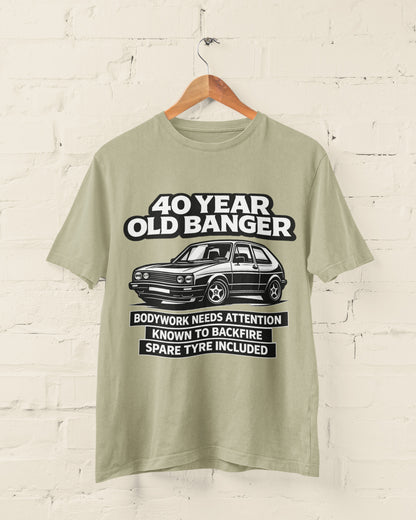 40 Year Old Banger Classic Hatchback T-Shirt