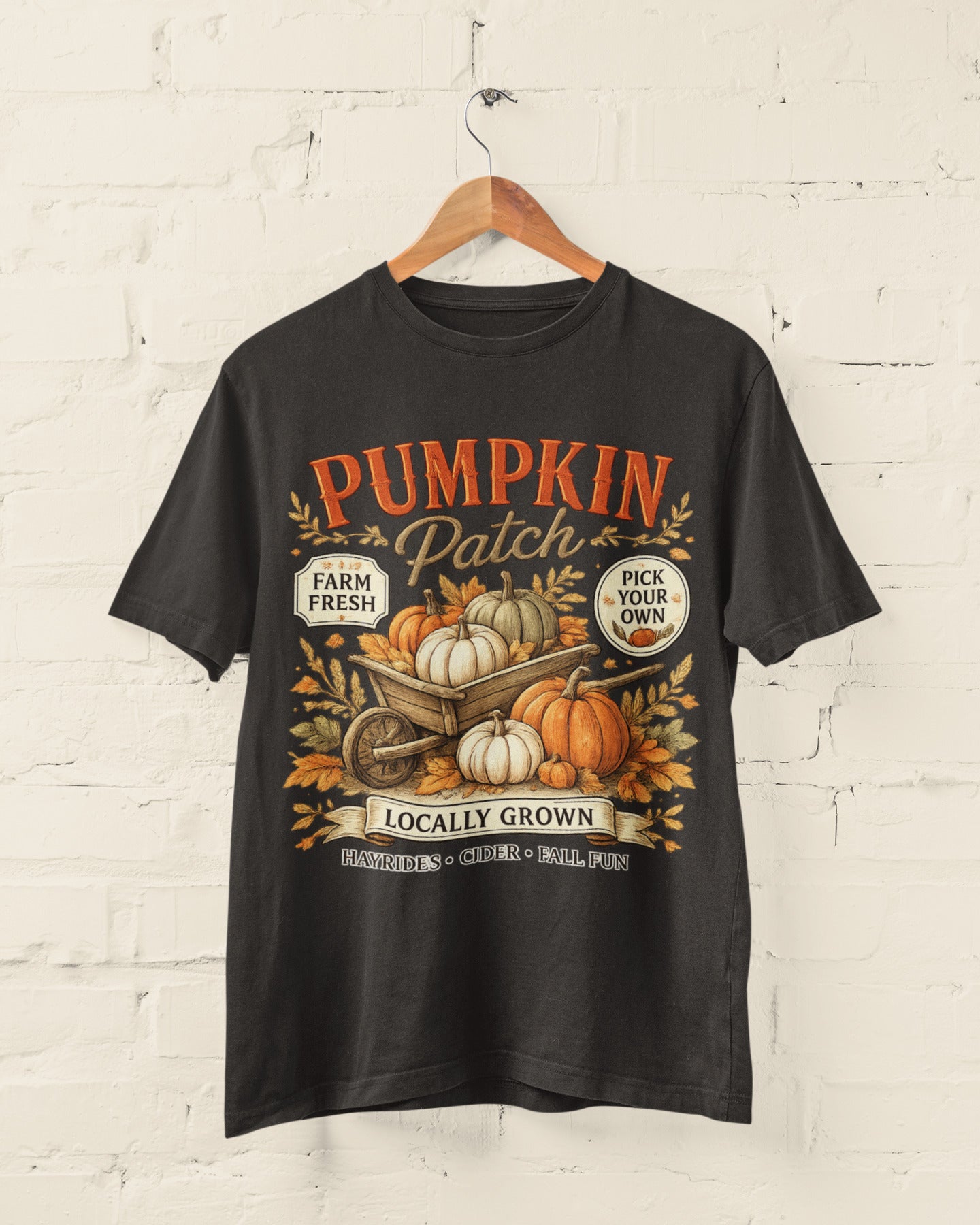 Pumpkin Patch Halloween T-Shirt – Farm Fresh Harvest Tee