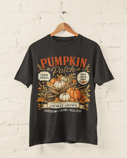 Pumpkin Patch Halloween T-Shirt – Farm Fresh Harvest Tee