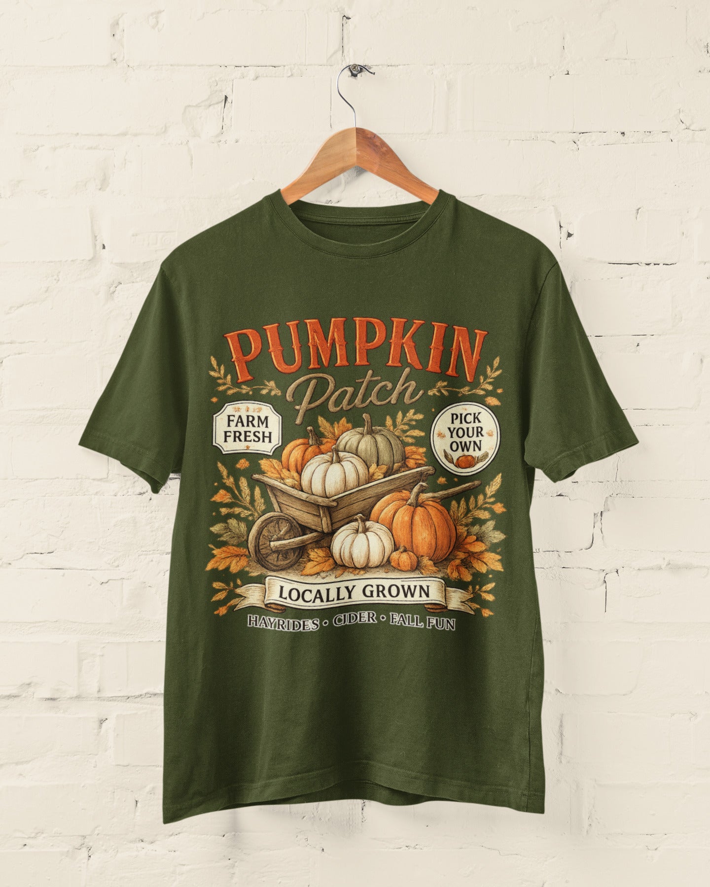 Pumpkin Patch Halloween T-Shirt – Farm Fresh Harvest Tee