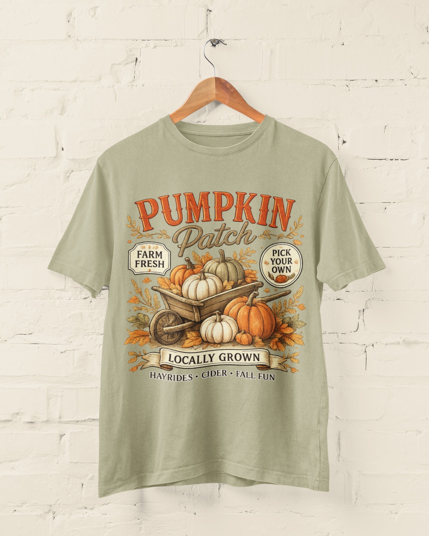 Pumpkin Patch Halloween T-Shirt – Farm Fresh Harvest Tee