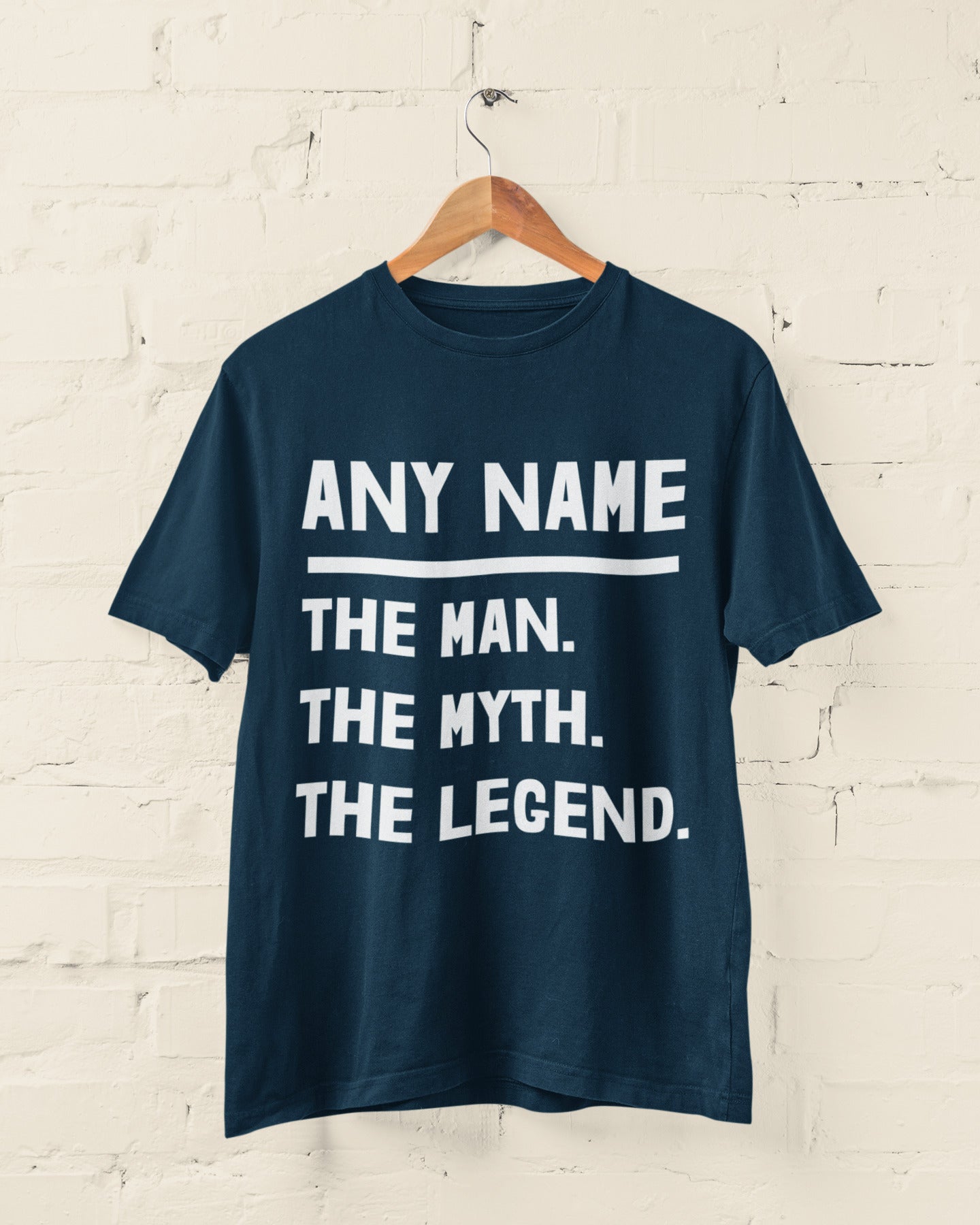 Personalised "The Man. The Myth. The Legend." T-Shirt – Custom Name Gift