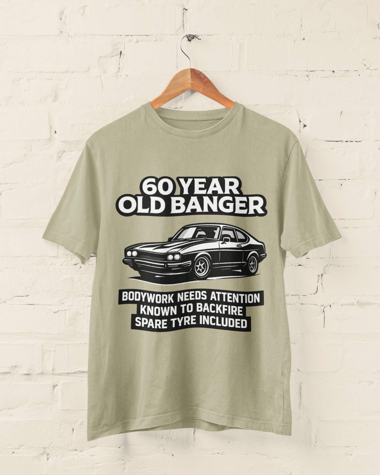 60 Year Old Banger Classic Car T-Shirt