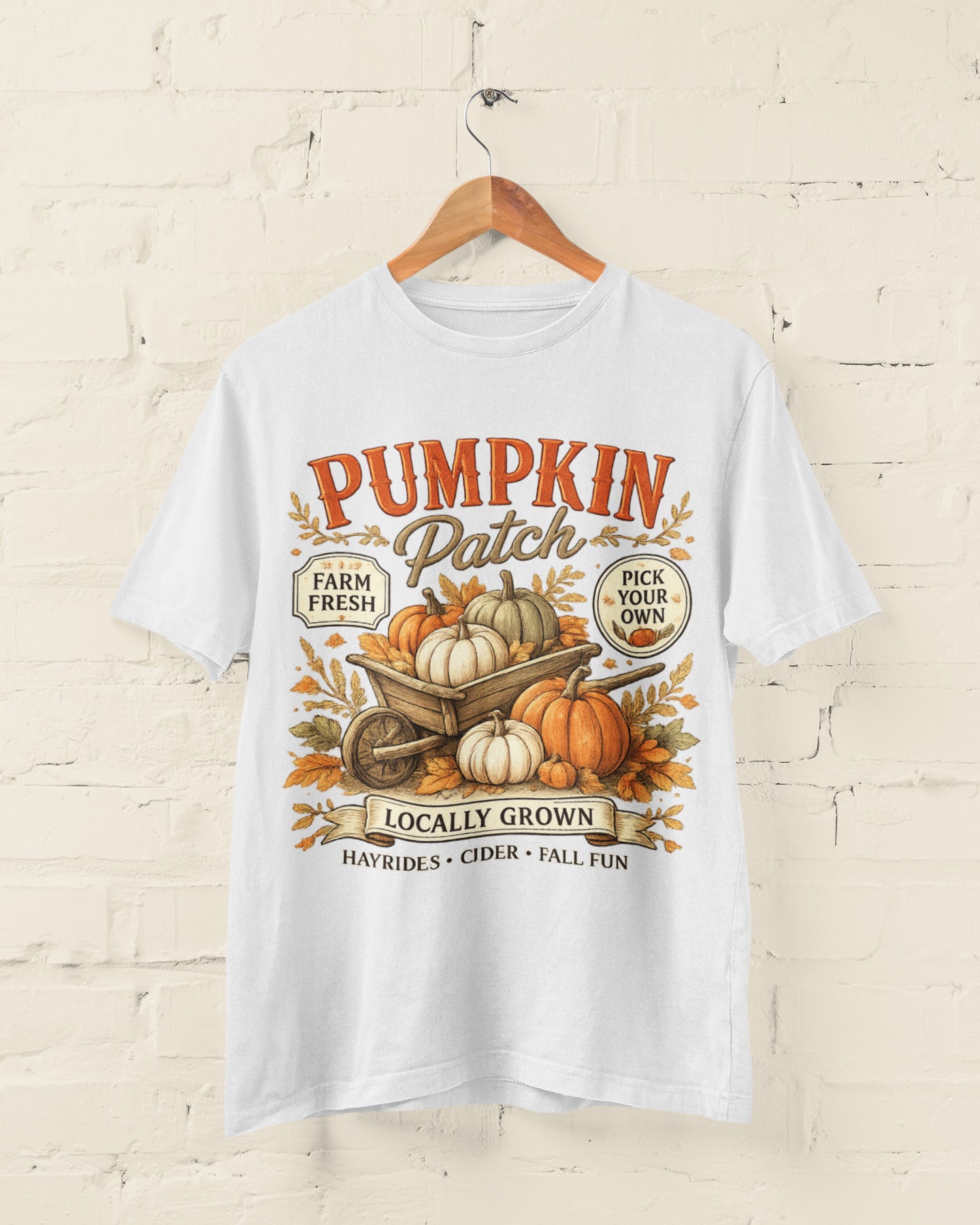 Pumpkin Patch Halloween T-Shirt – Farm Fresh Harvest Tee
