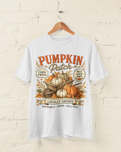Pumpkin Patch Halloween T-Shirt – Farm Fresh Harvest Tee