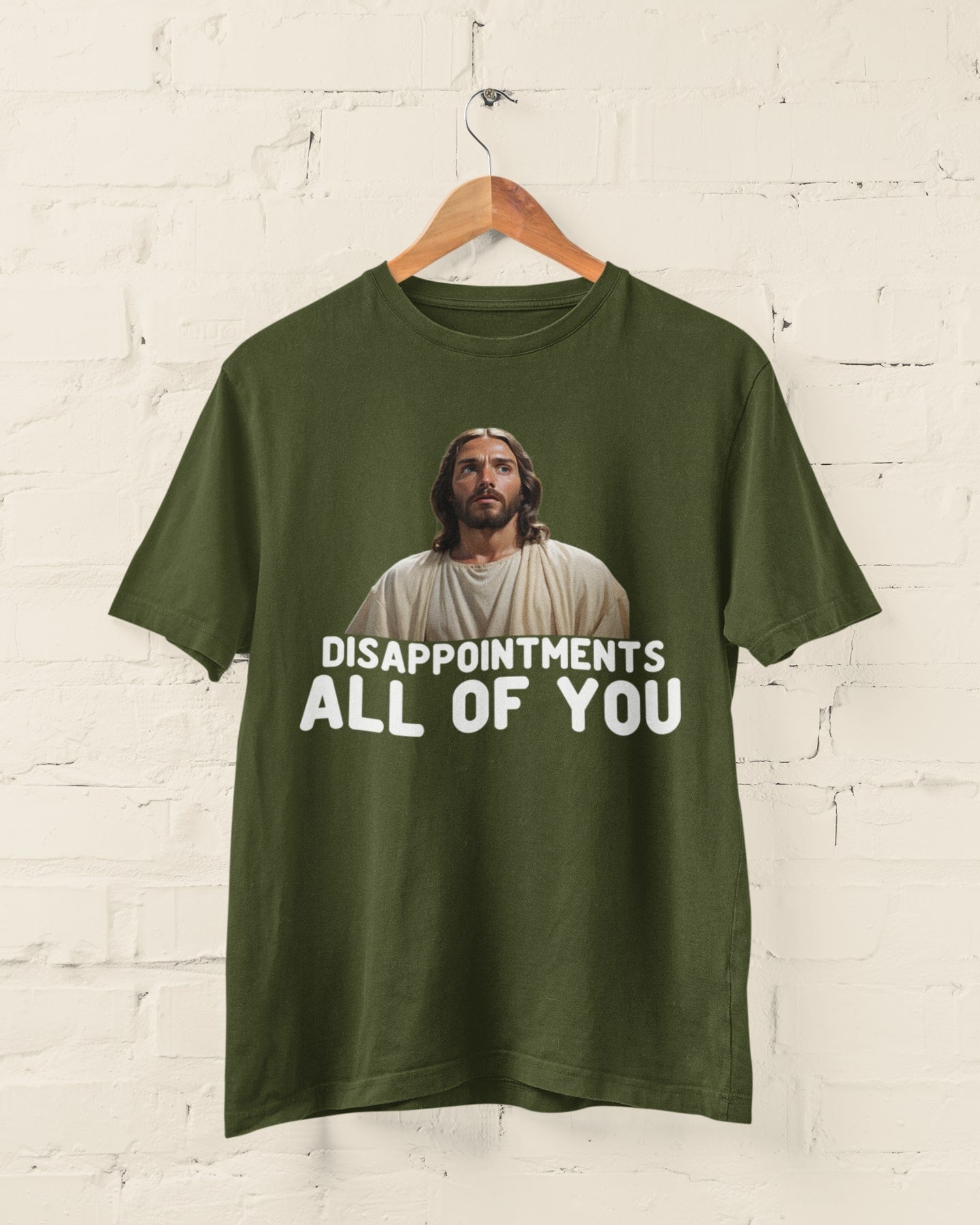 Funny Jesus Meme T-Shirt – "Disappointments, All of You" Hilarious Sarcastic Tee