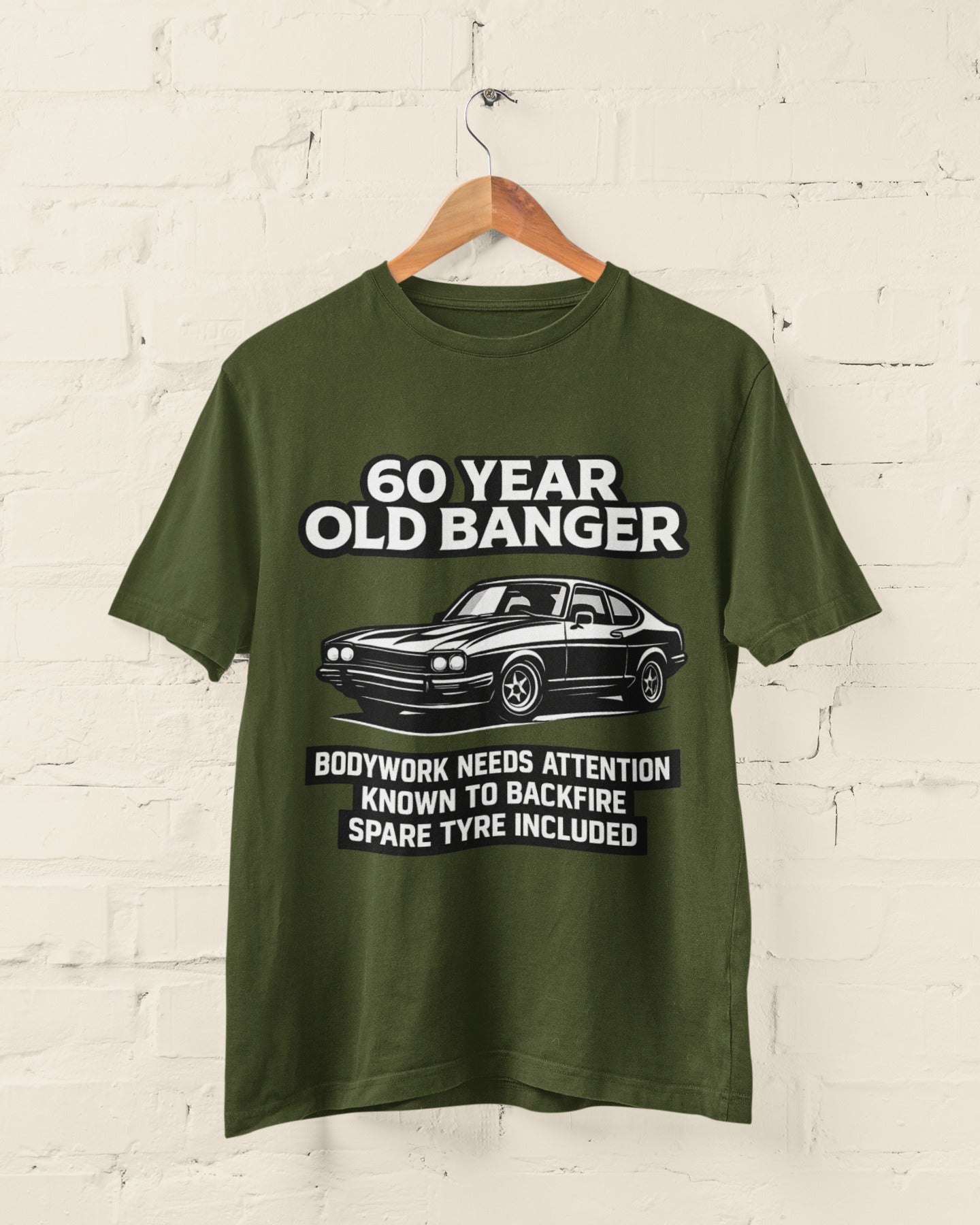 60 Year Old Banger Classic Car T-Shirt