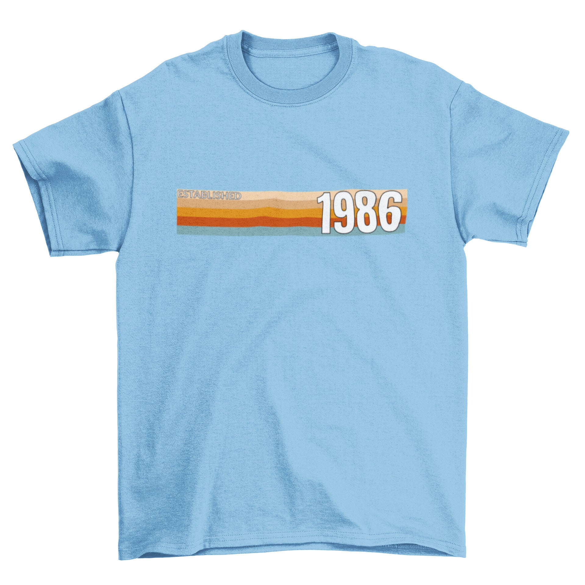 Established 1986 T-Shirt, 40th Birthday 2026 Retro Stripe Gift