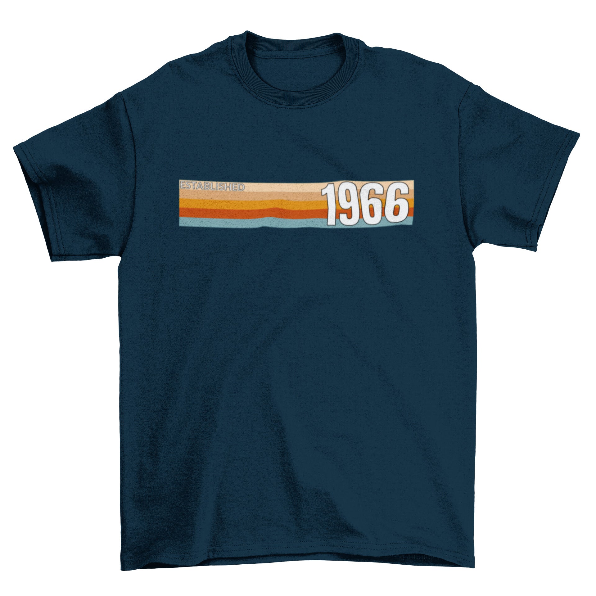 Established 1966 T-Shirt, 60th Birthday 2026 Retro Stripe Gift