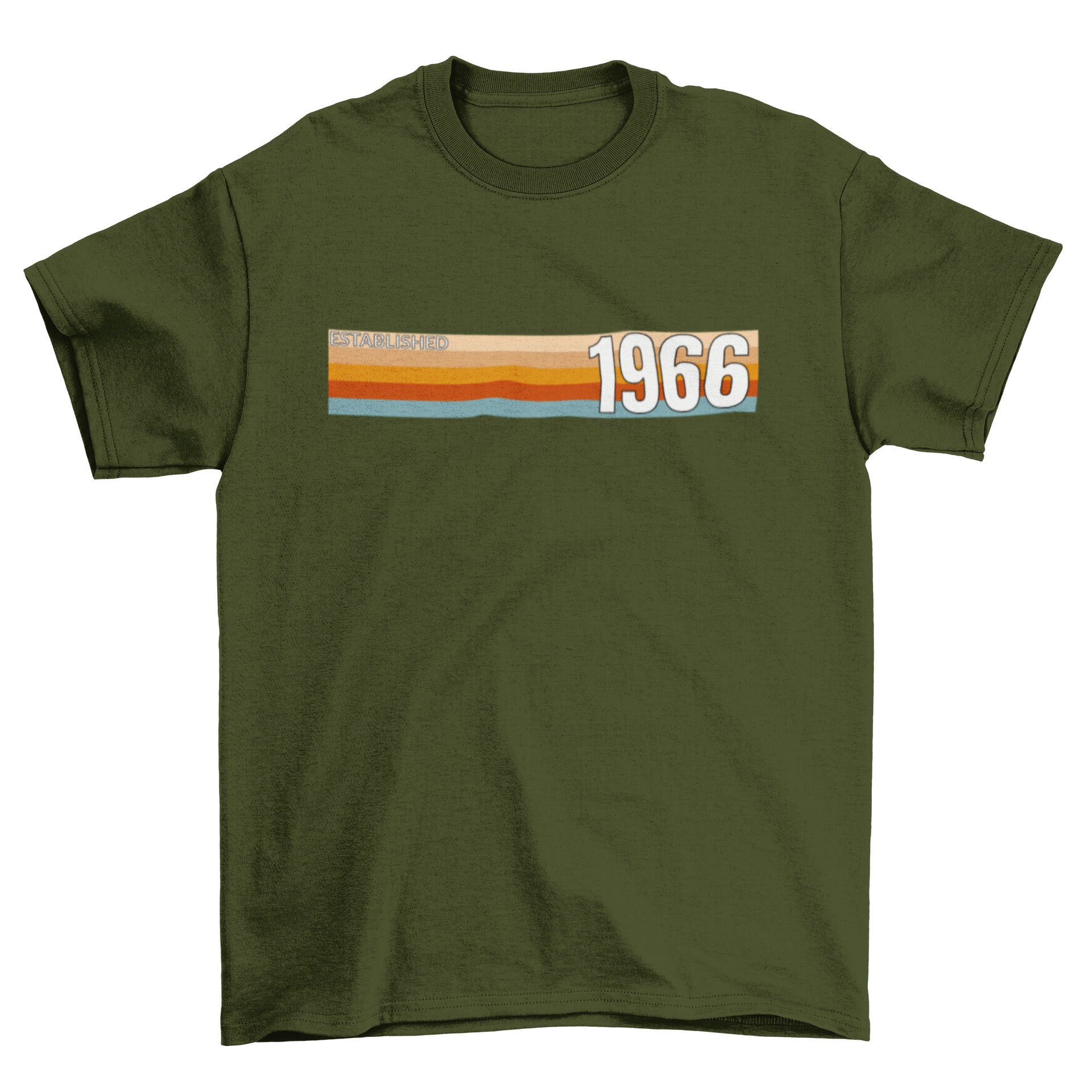 Established 1966 T-Shirt, 60th Birthday 2026 Retro Stripe Gift