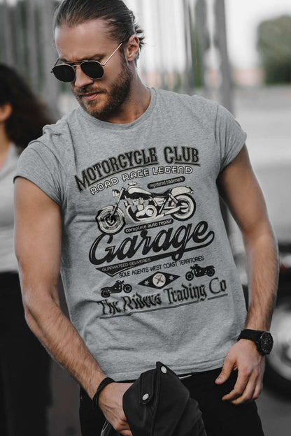 Motorcycle Club Auto Repair Garage Road Race Legend Biker T-Shirt Classic T-Shirt Gift